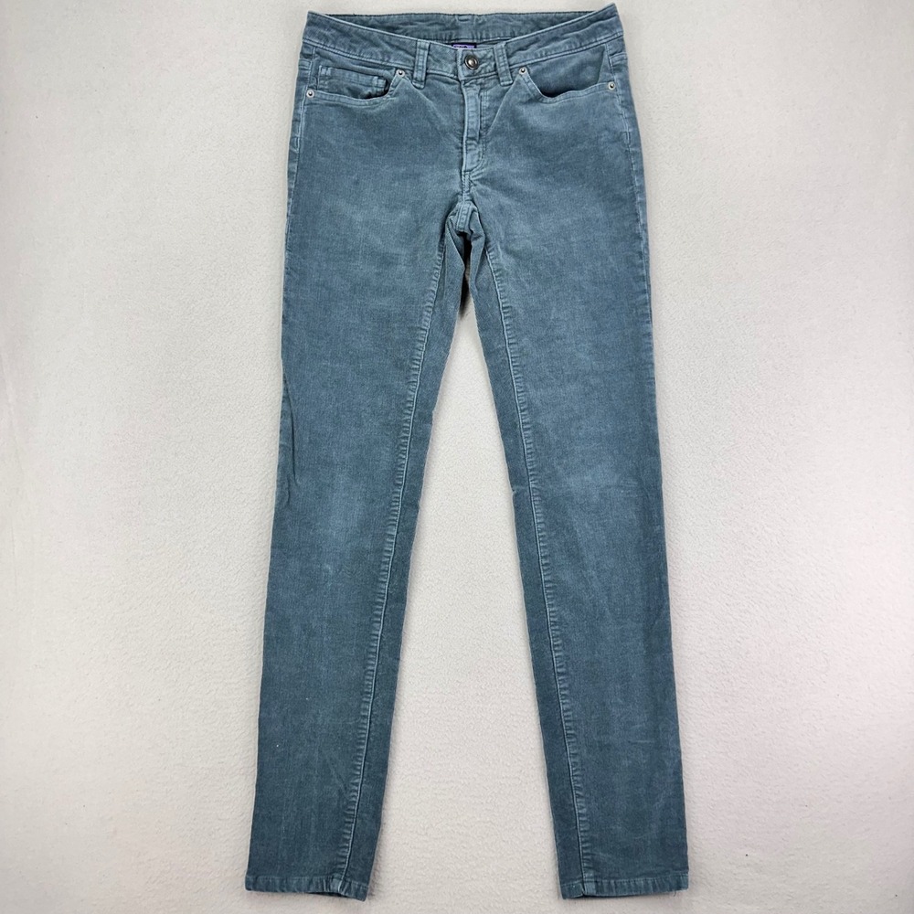 Patagonia Fitted Corduroy Jeans Womens 27 Green Slim-Fit Trousers Gorpcore